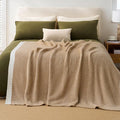 Joiedomi Twin Blanket for Couch Bed, Light Camel Knitted Blankets Gifts for Women Mom Girls, Cozy Cute Soft Throw Home Room Decor Aesthetic for Women Mothers Birthday Gifts 60x80 Inches-Ruum Studio Home