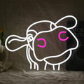 Cow Neon Sign Dimmable Tilted Cow Head LED Light Sign for Wall Decor USB Powered Funny Animal Neon Light for Farmhouse Bedroom Living Room Cafe Home Party Bar Animal Lovers (16.5 * 12.6 In)-Ruum Studio Home