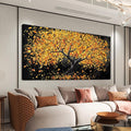Canvas Wall Art Decor Artwork for Walls Black and Gold Wall Art Decor Tree of Life Wall Art Pictures for Living Room Tree Wall Art Modern Wall Art Prints Art Work for Home Office Wall Decor 20" X 40"-Ruum Studio Home