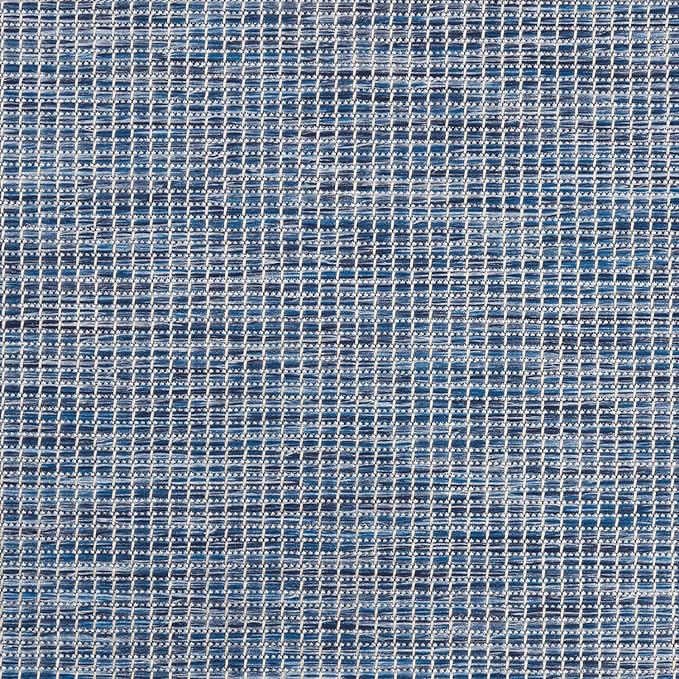 Nourison Positano Indoor-Outdoor Navy Blue 9' x 12' Area Rug, Easy Cleaning, Non Shedding, Bed Room, Living Room, Dining Room, Backyard, Deck, Patio (9x12)-Ruum Studio Home