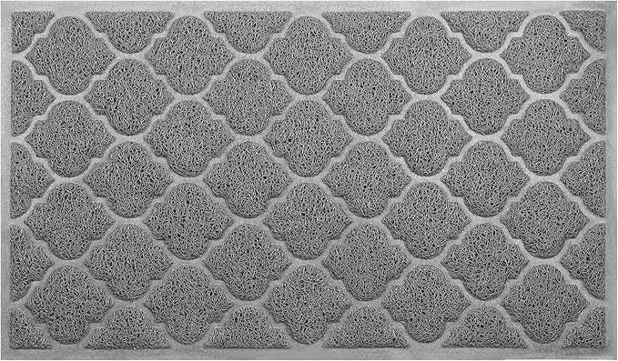 Door Mat Outdoor, 29x17, Welcome Mats for Entryway, Front Doormat for Home Entrance, Patio, Garage, High Traffic Areas, Indoor Floor Mat, Durable, Non-Slip, Catches Muddy and Dirt(Grey)-Ruum Studio Home