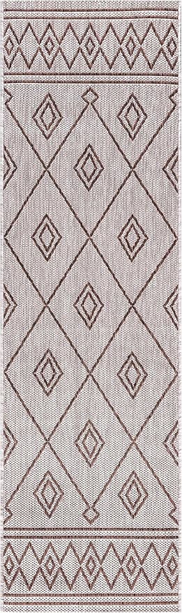 Keen Home Design Terrace Outdoor Runner Rug - 2x10 Washable Indoor/Outdoor Rug for Patio, Kitchen, Balcony, Beach, Garden, Deck and Porch, Size: 2'2"x9'11"-Ruum Studio Home