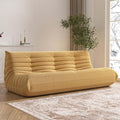 Big Bean Bag Chairs for Adults, 3 Seater Large Bean Bag Chair Sofa, Fireside Chair Lazy Sofa Chair with High Density Comfortable Foam, Modern Bean Bag for Living Room, Bedroom, Office (Yellow)-Ruum Studio Home