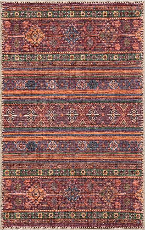 Keen Home Design 2x3 Rug - Machine Washable Entry Rug with Non-Slip Backing, Ideal for Enteryway, Kitchen, Bathroom, Laundry Room - Vintage, Easy Clean, Durable, Low Pile Rug - (2' x 3')-Ruum Studio Home