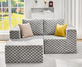 Hobestluk Modular Sectional Sofa 3 Seater Modular Sofa Couch (Plush Grey, Loveseat with Chaise)-Ruum Studio Home