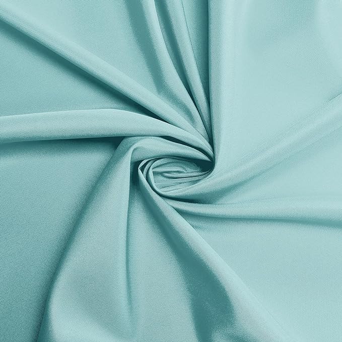 sancua Rectangle Tablecloth - 60 x 120 Inch - Stain and Wrinkle Resistant Washable Polyester Table Cloth, Decorative Fabric Table Cover for Dining Tables, Buffet Parties and Camping, Turquoise-Ruum Studio Home