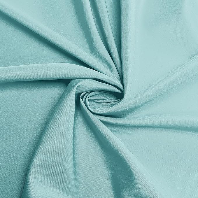 sancua Rectangle Tablecloth - 60 x 102 Inch - Stain and Wrinkle Resistant Washable Polyester Table Cloth, Decorative Fabric Table Cover for Dining Tables, Buffet Parties and Camping, Turquoise-Ruum Studio Home
