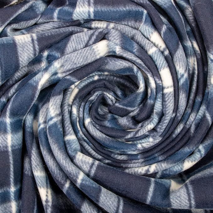 50x60 Throw Blankets, Plaid Fleece Throw Blankets for Bedroom, Couch, Livingroom, Chair, Pets, Outdoors-Ruum Studio Home