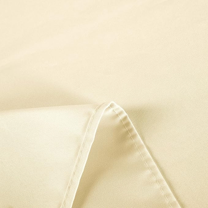 sancua Rectangle Tablecloth - 54 x 78 Inch - Stain and Wrinkle Resistant Washable Polyester Table Cloth, Decorative Fabric Table Cover for Dining Tables, Buffet Parties and Camping, Beige-Ruum Studio Home