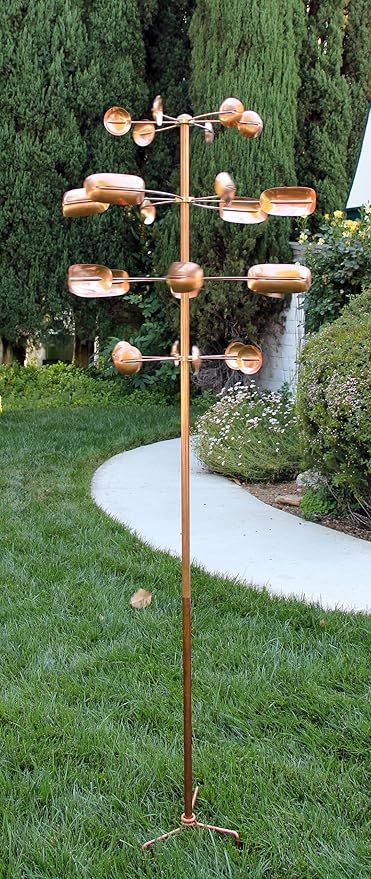 Stanwood Wind Sculpture Kinetic Copper Wind Sculpture - Quaking Aspen-Ruum Studio Home