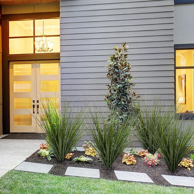 24PCS Fake Plants Artificial Wheat Grass Greenery Plastic Plants Fake Grass Artificial Plants for Outdoor Decor Artificial Grass Plant with Greenery Stems for Indoor Home Decoration 26.4"-Ruum Studio Home