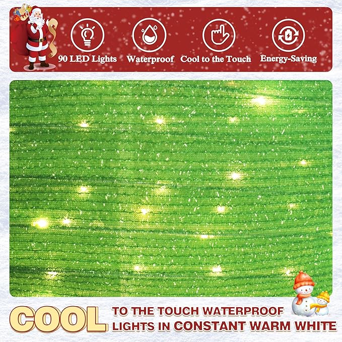 36 Inch Pop-Up Christmas Ball with 90 LED Lights for Outdoor Xmas Decor, 3-Piece Pre-Lit Iridescent Christmas Ball Ornaments Decor with Base, Outdoor 3D Glittered Standing Holiday Display-Ruum Studio Home