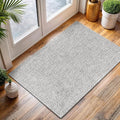 CAMILSON Easy Jute Rug 2x3, Indoor Outdoor Gray Color Farmhouse Area Rugs for Living Room and Kitchen Rug, Solid Boho Woven Design, Easy-Cleaning, Washable Outside Carpet Alfombras (2 x 3)-Ruum Studio Home