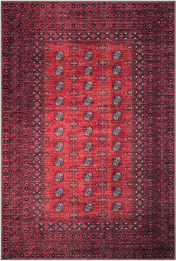 Keen Home Design 3x5 Rug - Machine Washable Entry Rug with Non-Slip Backing, Ideal for Enteryway, Kitchen, Bathroom, Laundry Room - Vintage, Easy Clean, Durable, Low Pile Rug - (3' x 5')-Ruum Studio Home