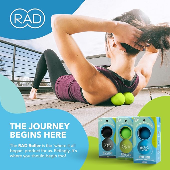 RAD Soft Peanut Massage Ball – Low Density Yoga Deep Tissue Roller Ball – Myofascial Release for Back, Neck, Feet, Psoas & Spine – Suboccipital & Thoracic Trigger Point Therapy-Ruum Studio Home