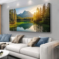 Yuaxker Tree Pictures Wall Decor Green Wall Art Natural Landscape Painting Modern Aesthetic Artwork for Living Room Bedroom Dining Room Office Home Decor 20x40inch-Ruum Studio Home