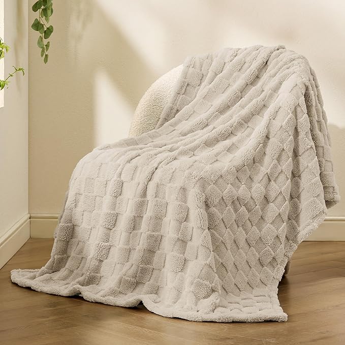 Bedsure GentleSoft Twin Blanket for Bed Light Brown - Super Soft Cozy Blankets for Women Men Girls, Cute Fuzzy Fleece Throws for Bedroom Couch, 60x80 Inches-Ruum Studio Home
