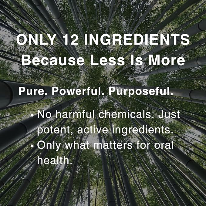 Bamboo Salt Toothpaste with nHA | Fluoride Free, Nano Hydroxyapatite, Remineralizing, Sensitive Teeth, Whitening - Dentist Recommended Oral Care - Pepperming & Pine Flavor, 3 Fl Oz 1 Pk-Ruum Studio Home