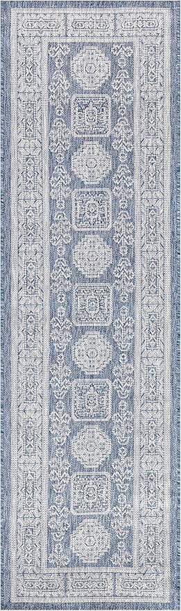 Keen Home Design Terrace Outdoor Runner Rug - 2x10 Washable Indoor/Outdoor Rug for Patio, Kitchen, Balcony, Beach, Garden, Deck and Porch, Size: 2'2"x9'11"-Ruum Studio Home