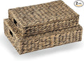 Set of 2 Decorative Storage Boxes With Lids for Home Decor, Shelves-Ruum Studio Home