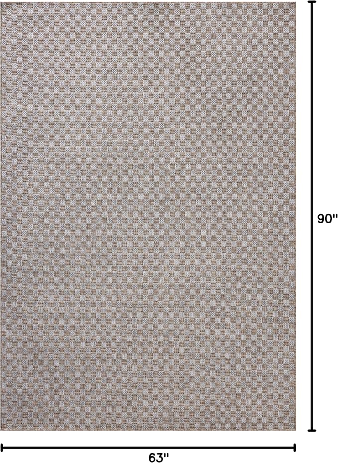 Loloi Amber Lewis Topanga Collection TOP-02 Natural/Silver 5'-3" x 7'-6" Indoor/Outdoor Area Rug-Ruum Studio Home