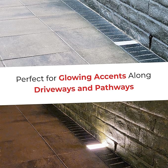 LUMENGY Paver Light 4×8 Inch (3.93 inch X 7.87 inch), 2700K Brick Lighting for Pavers, Driveway, Pathway Patio, & Garden, 12V Waterproof IP67, Drive-Over Rated-Ruum Studio Home