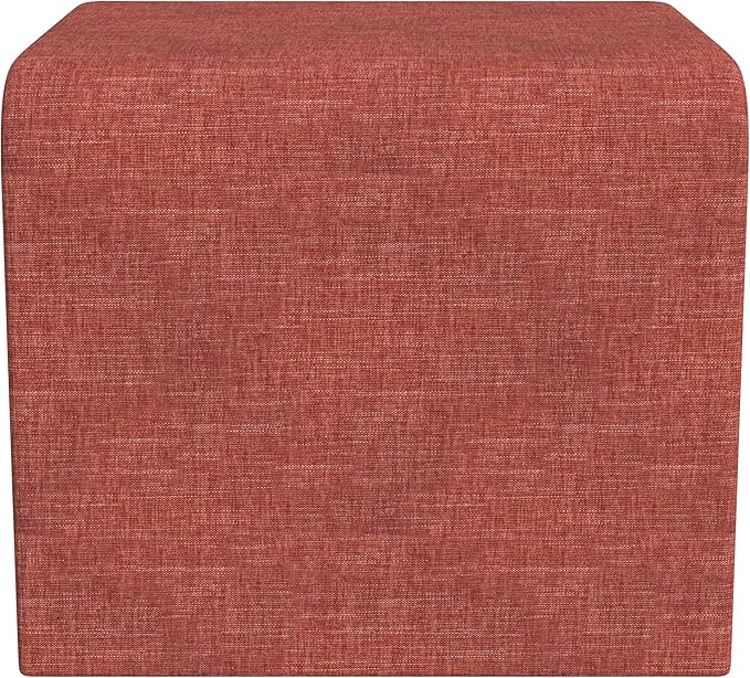 Modern Channel Pink Chenille Foot Stools Ottoman Home Décor, Soft Ottoman Foot Rest Chair for Bedroom and Living Room, Vanity Chair and Stool in Dressing Area, and Lounge-Ruum Studio Home