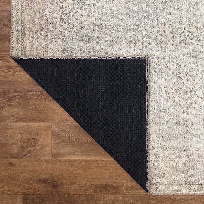 Keen Home Design 2x7 Rug - Machine Washable Runner Rug with Non-Slip Backing, Ideal for Hallway, Entryway, Kitchen, Laundry Room - Vintage, Easy Clean, Durable, Low Pile Rug - (2'6" x 7')-Ruum Studio Home
