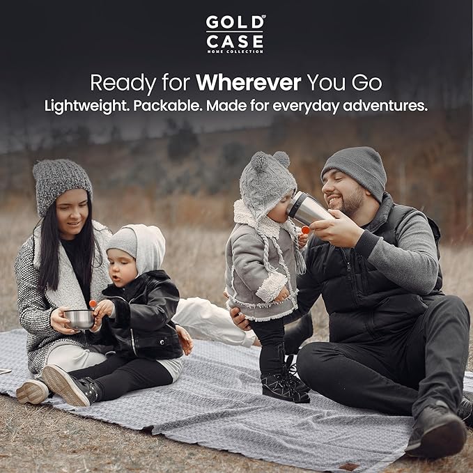 Gold Case Throw Blanket for Couch – 100% Recycled Turkish Cotton Blankets & Throws – Elegant Decorative Throw Blankets for Living Room Sofa – Woven Throws for Couch – Retro Grey – 50x60-Ruum Studio Home