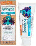 SprinJene Natural Kids Toothpaste, Vanilla | Natural Children’s Toothpaste | Fluoride Free Toothpaste for Toddlers | 1 Pack-Ruum Studio Home