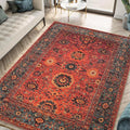 Keen Home Design 4x6 Rug - Machine Washable Area Rug with Non-Slip Backing, Ideal for Living Room, Dining Room, Bedroom - Vintage, Easy Clean, Durable, Low Pile Rug - (4' x 6')-Ruum Studio Home