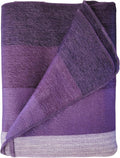 LATITUDE ZERO, Alpaca Wool Throw Blanket | Warm, Ultra-Soft, Breathable, Non-Itchy Blanket-Throw | Hypoallergenic and Beautiful Fabric (Purple)-Ruum Studio Home