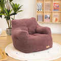 Bean Bag Chair with Filler, Bean Bag Sofa with Tufted Soft Stuffed Filling, Fluffy and Lazy Sofa, Comfy Cozy BeanBag Chairs with Memory Foam for Dorm, Apartment, Living Room (Red)-Ruum Studio Home