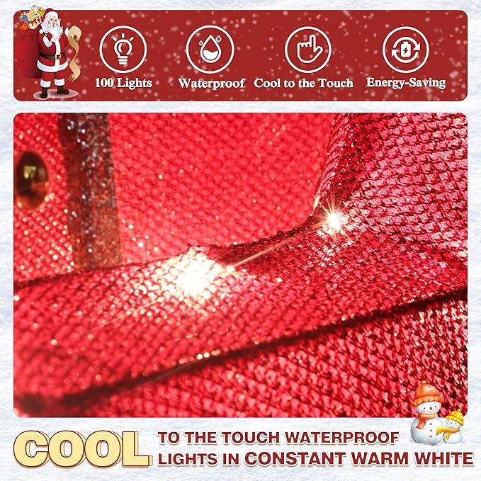 5FT Lighted Nutcracker with Drum for Christmas Decoration, Pre-Lit 3D Iridescent Soldier Xmas Decor with 100 Warm White Lights, Glittered Standing Holiday Display for Outdoor, Indoor-Ruum Studio Home