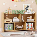 Book Shelf, 5 Cubes Storage Organizer, Open Bookshelf Wooden Bookcase, Freestanding Wooden Bookshelf Cube Shelf for Bedroom, Living Room-Ruum Studio Home