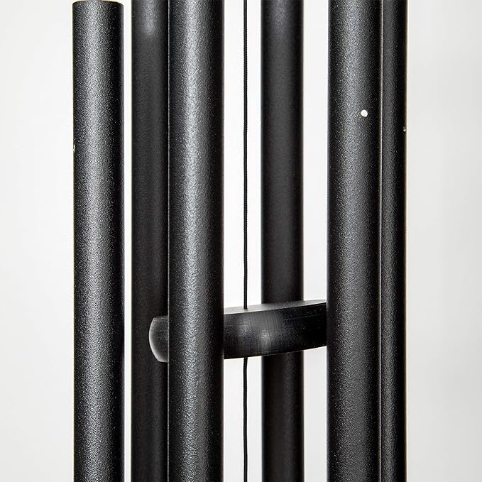 Corinthian Bells by Wind River - 30 inch Black Wind Chime for Patio, Backyard, Garden, and Outdoor Decor (Aluminum Chime) Made in The USA-Ruum Studio Home