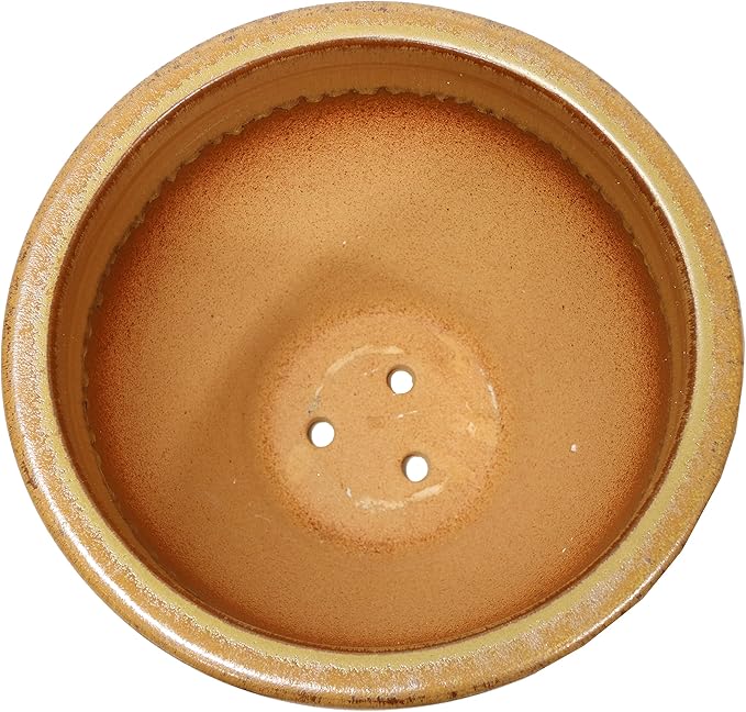 Sunnydaze Chalet Large Ceramic Plant Pot - Round Outdoor Glazed Ceramic Planter Pot with Drainage - Forest Lake Green - 14.5"-Ruum Studio Home