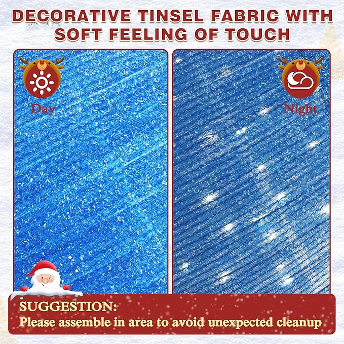 36 Inch Pop-Up Christmas Ball with 90 LED Lights for Outdoor Xmas Decor, 3-Piece Pre-Lit Iridescent Christmas Ball Ornaments Decor with Base, Outdoor 3D Glittered Standing Holiday Display-Ruum Studio Home