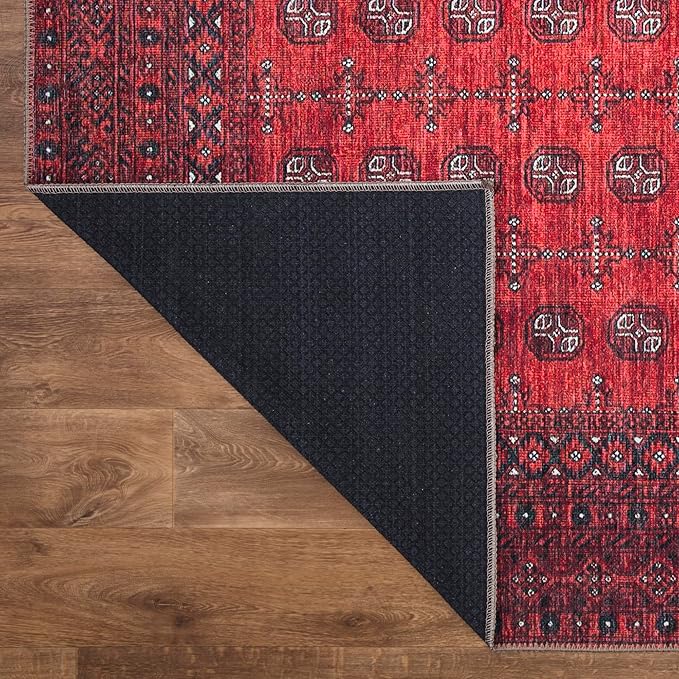 Keen Home Design 9x12 Rug - Machine Washable Area Rug with Non-Slip Backing, Ideal for Living Room, Dining Room, Bedroom - Vintage, Easy Clean, Durable, Low Pile Rug - (9' x 12')-Ruum Studio Home