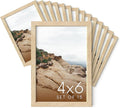 Haus and Hues 4x6 Natural Oak Wood Photo Frame Set of 15 - Mini Picture Frames Bulk Gallery Set - Premium Bulk Picture Frames 4x6 for Stylish Photo Gallery Wall Frame Set - Ideal for Home & Office-Ruum Studio Home
