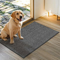 JSEI Dirt Trapper Door Mat 20"x32" Non-Slip Washable Entrance Mat, Dog Doormats, Absorbent & Fade-Resistant Floor Mats, Low Profile Welcome Mats for Entryway, Front Door, and Inside Entrance,Dark Grey-Ruum Studio Home