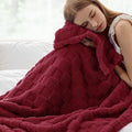 Bedsure GentleSoft Fall Throw Blanket for Couch - Checkered Fleece Red Blankets Gifts for Women Men Girls, Cute Soft Cozy Throw for Bedroom Home Decor Gifts, 50x60 Inches-Ruum Studio Home
