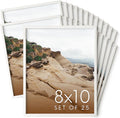 HAUS AND HUES 8x10 White Oak Wood Picture Frames Set of 25 - Premium Bulk Picture Frames 8x10 Bundle - Elegant Gallery Wall Frame Set for Posters, Art Display - Ideal for Wall Decor in Home & Office-Ruum Studio Home