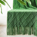 inhand Green Christmas Throw Blanket for Couch and Bed, Birthday Gifts for Women Teen Girl Friend Home Decor Knitted Twin Size Blanket, Outdoor Lightweight Farmhouse Warm Woven Decorative, 60"x80"-Ruum Studio Home