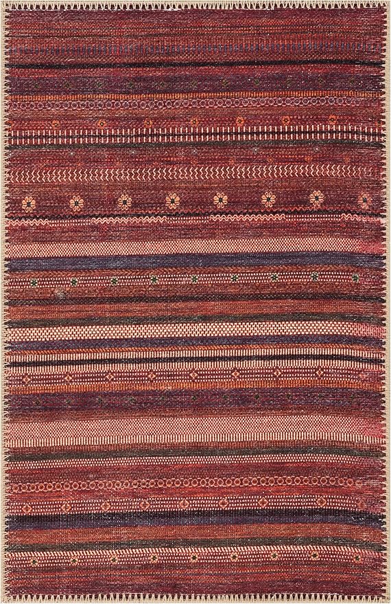 Keen Home Design 2x3 Rug - Machine Washable Entry Rug with Non-Slip Backing, Ideal for Enteryway, Kitchen, Bathroom, Laundry Room - Vintage, Easy Clean, Durable, Low Pile Rug - (2' x 3')-Ruum Studio Home