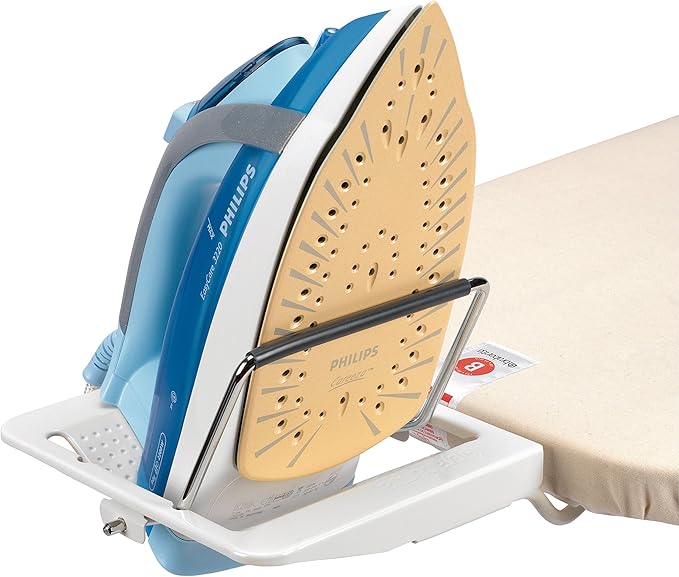 Brabantia Size B Ironing Board (49x15 in) 7 Height Options, Adjustable Steam Iron Rest Holder (Ecru) Non-Slip Feet, Anti-Collapse Child Locks-Ruum Studio Home