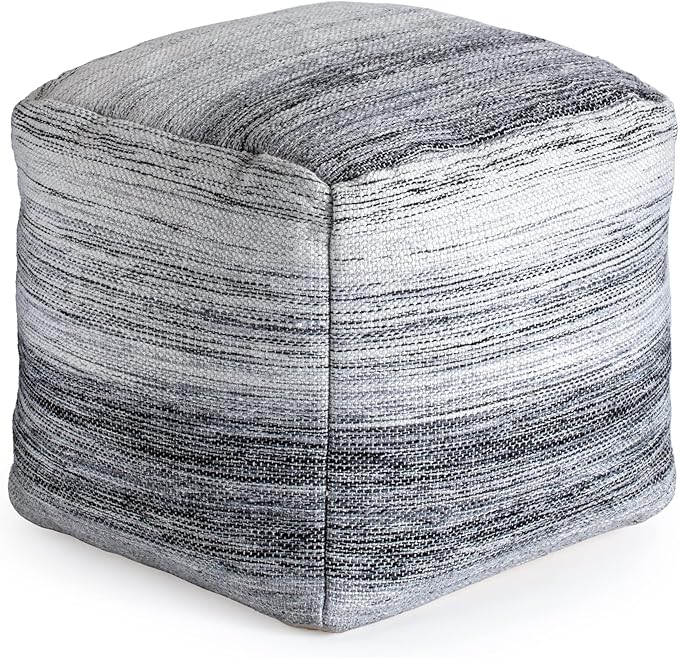 Anji Mountain 20"x20"x20" Handmade & Handcrafted Ottoman Pouf Comfortable Pouf Ottoman Foot Rest & Home Décor Accent for Living Room, Bedroom, Nursery, Kids Room, Patio-Ruum Studio Home