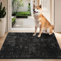 BEQHAUSE Dirt Trapper Door Mat 24"x36" Non-Slip Door Mats Washable Entryway Rugs Stain Resistant Doormat Absorbent Welcome Floor Mat for Front Back Door, Muddy Wet Shoes & Paws,Black-Ruum Studio Home