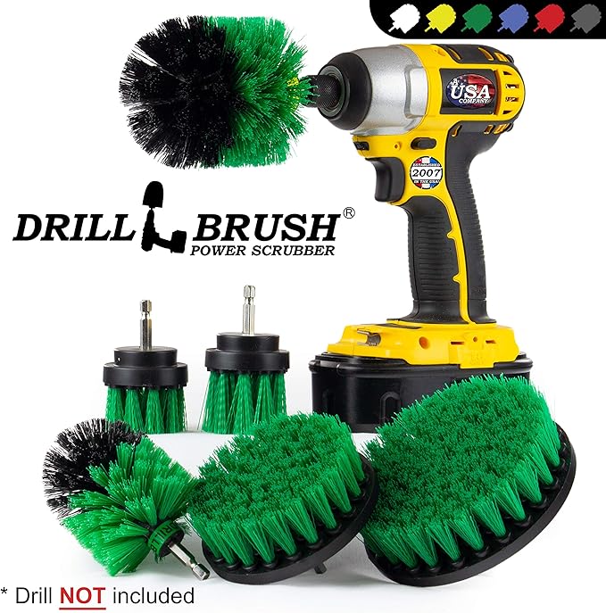 Cleaning Supplies - Kitchen Accessories - The Ultimate Kitchen Drill Brush Attachment Kit - Crock Pot - Cast Iron Skillet - Countertops - Cooktop - Oven - Sink - Backsplash - Trash Can – Flooring-Ruum Studio Home