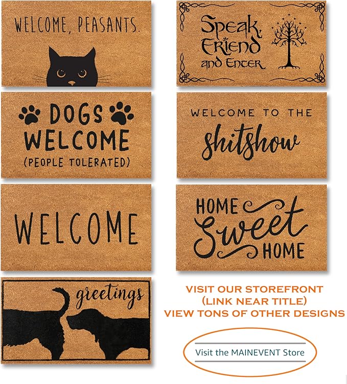 Jute Doormat 30x17 Inch, Jute Entryway Rug, Braided Doormat, Natural Woven Welcome Mat-Ruum Studio Home